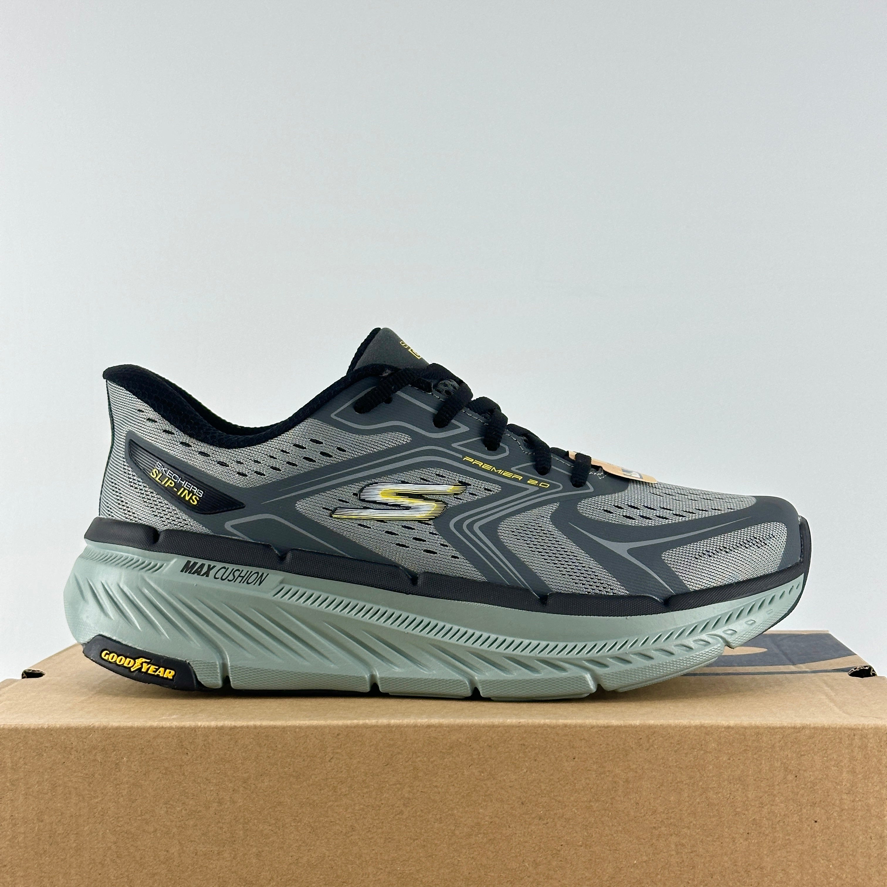 Skechers max cu. Grey-green