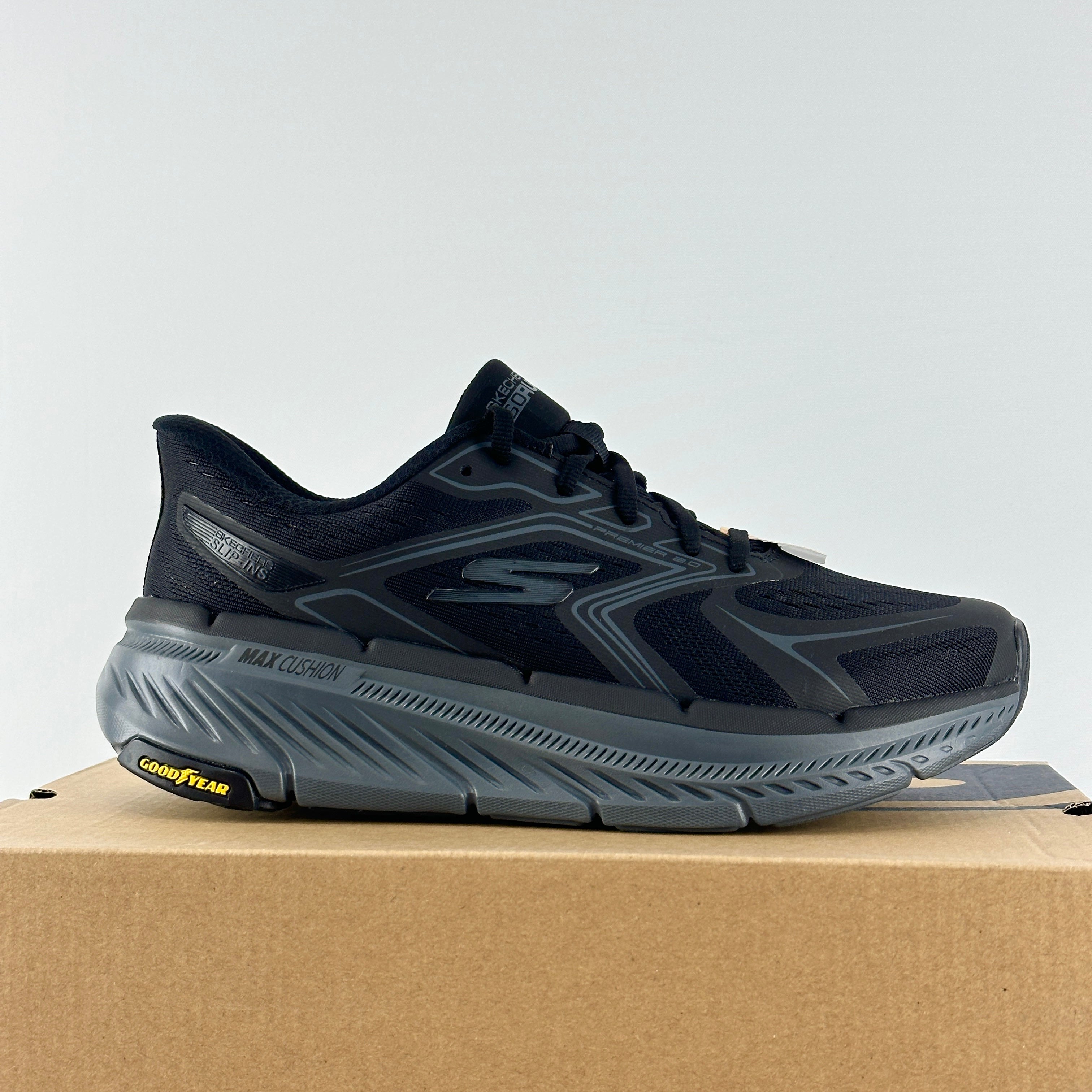 Skechers max cu. Black-grey