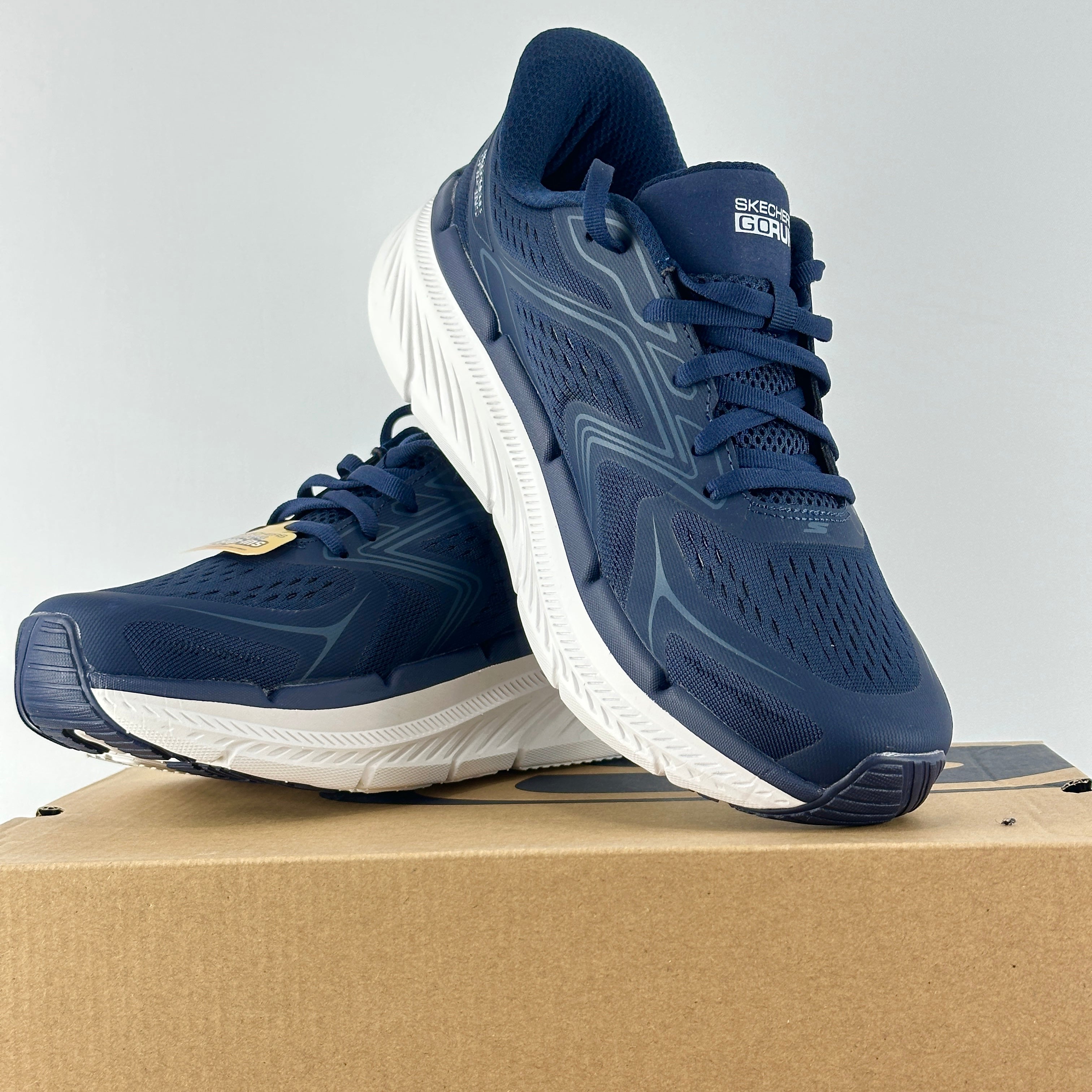Skechers max cu. Navy-white